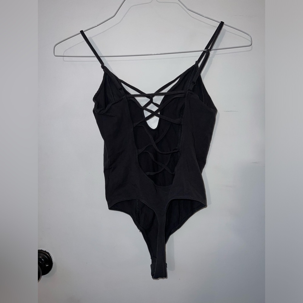 Black Strappy Bodysuit